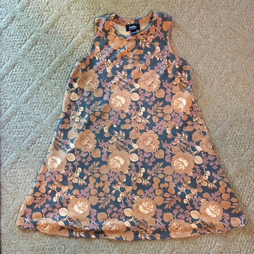 Girls Floral T-shirt Dress